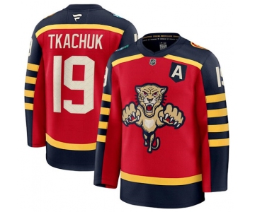 Men's Florida Panthers #19 Matthew Tkachuk Red 2026 Winter Classic Stitched Hockey Jersey