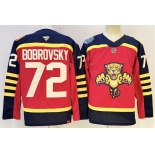 Men's Florida Panthers #72 Sergei Bobrovsky Red 2026-2026 Winter Classic Stitched Hockey Jersey Men's Florida Panthers #72 Sergei Bobrovsky Red 2026-2026 Winter Classic Stitched Hockey Jersey