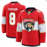 Men's Florida Panthers #8 Brady Tkachuk Red Stitched Hockey Home Jersey