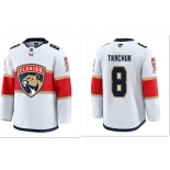 Men's Florida Panthers #8 Brady Tkachuk White Stitched Hockey away jersey Men's Florida Panthers #8 Brady Tkachuk White Stitched Hockey away jersey