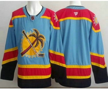 Men's Florida Panthers Blank Blue Authentic Jersey