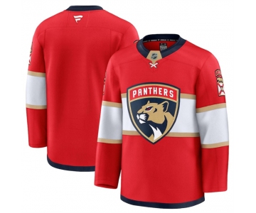 Men's Florida Panthers Blank Red 2024-25 Home Stitched Hockey Jersey