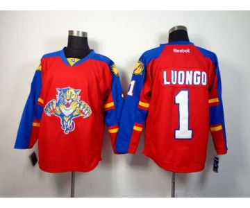 nhl jerseys florida panthers #1 luongo red