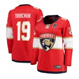 Women's Florida Panthers #19 Matthew Tkachuk Red 2025 Stanley Cup Final Home Stitched Hockey Jersey