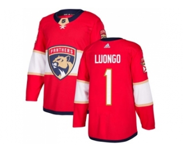 Youth Adidas Florida Panthers #1 Roberto Luongo Red Home Authentic Stitched NHL Jersey
