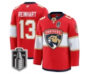 Youth Florida Panthers #13 Sam Reinhart White 2025 Stanley Cup Final Premium Stitched NHL Hockey Jersey
