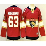 Youth Florida Panthers #63 Brad Marchand Red Authentic Jersey