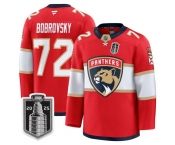 Youth Florida Panthers #72 Sergei Bobrovsky White 2025 Stanley Cup Final Premium Stitched NHL Hockey Jersey