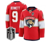 Youth Florida Panthers #9 Sam Bennett White 2025 Stanley Cup Final Premium Stitched NHL Hockey Jersey