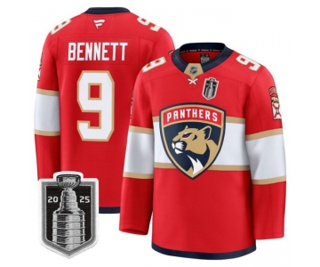 Youth Florida Panthers #9 Sam Bennett White 2025 Stanley Cup Final Premium Stitched NHL Hockey Jersey