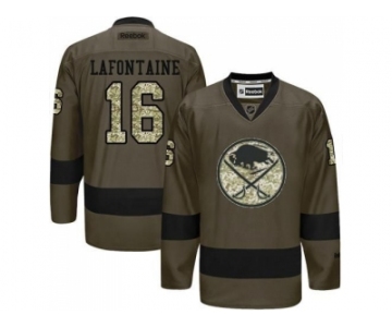 Buffalo Sabres #16 Pat Lafontaine Green Salute to Service Stitched NHL Jersey