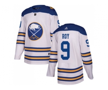 Men Adidas Buffalo Sabres #9 Derek Roy White Authentic 2018 Winter Classic Stitched NHL Jersey
