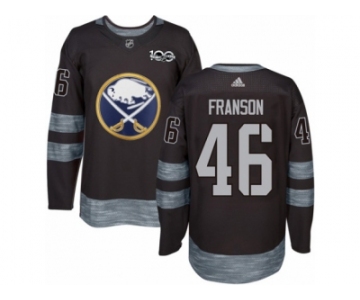 Men's Adidas Buffalo Sabres #46 Cody Franson Authentic Black 1917-2017 100th Anniversary NHL Jersey