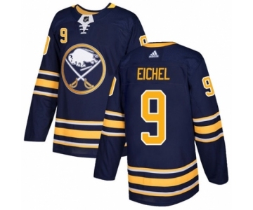 Men's Adidas Buffalo Sabres #9 Jack Eichel Authentic Navy Blue Home NHL Jersey