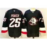 Men's Buffalo Sabres #25 Owen Power Black 2024-25 Alternate Stitched Hockey Jersey