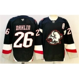 Men's Buffalo Sabres #26 Rasmus Dahlin Black 2024-25 Alternate With A Patch Stitched Jersey