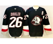 Men's Buffalo Sabres #26 Rasmus Dahlin Black 2024-25 Alternate With A Patch Stitched Jersey