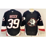 Men's Buffalo Sabres #39 Dominik Hasek Black 2024-25 Alternate Stitched Hockey Jersey Men's Buffalo Sabres #39 Dominik Hasek Black 2024-25 Alternate Stitched Hockey Jersey