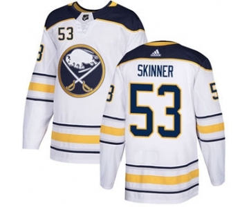Men's Buffalo Sabres #53 Jeff Skinner White Road Stitched Hockey Jersey