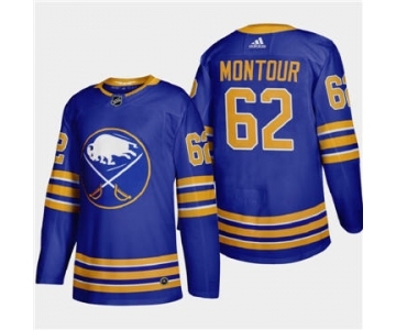 Men's Buffalo Sabres #62 Brandon Montour 2020-21 Home Authentic Player Stitched Hockey Jersey Royal Blue