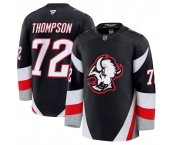 Men's Buffalo Sabres #72 Tage Thompson Black 2024-25 Alternate Stitched Hockey Jersey
