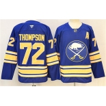 Men's Buffalo Sabres #72 Tage Thompson Blue 2024-25 With A Patch Stitched Jersey Men's Buffalo Sabres #72 Tage Thompson Blue 2024-25 With A Patch Stitched Jersey