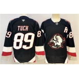 Men's Buffalo Sabres #89 Alex Tuch Black 2024-25 With A Patch Alternate Stitched Hockey Jersey Men's Buffalo Sabres #89 Alex Tuch Black 2024-25 With A Patch Alternate Stitched Hockey Jersey