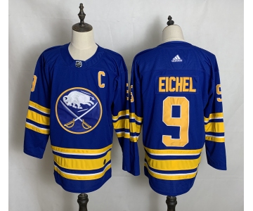 Men's Buffalo Sabres #9 Jack Eichel Blue Authentic 2020 Hockey Jersey