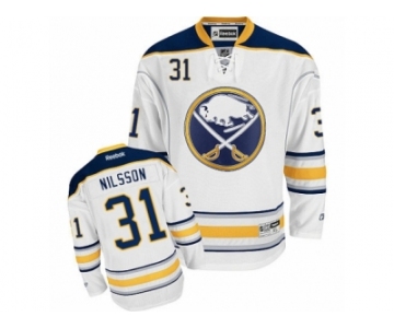 Men's Reebok Buffalo Sabres #31 Anders Nilsson Authentic White Away NHL Jersey
