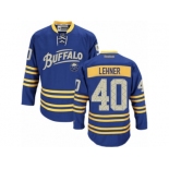 Men's Reebok Buffalo Sabres #40 Robin Lehner Authentic Royal Blue Third NHL Jersey