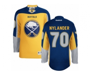Men's Reebok Buffalo Sabres #70 Alexander Nylander Authentic Gold New Third NHL Jersey