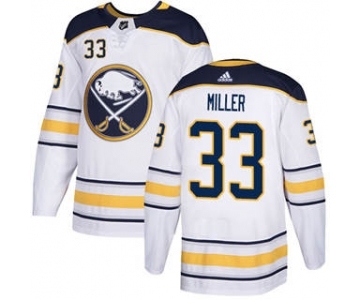 Men's Sabres #33 Colin Miller White Road Authentic Stitched Hockey Jersey