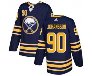 Men's Sabres #90 Marcus Johansson Navy Blue Home Authentic Stitched Hockey Jersey