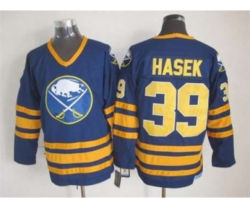 nhl jerseys buffalo sabres #39 hasek blue[m&n]