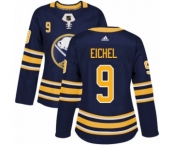 Women's Adidas Buffalo Sabres #9 Jack Eichel Premier Navy Blue Home NHL Jersey