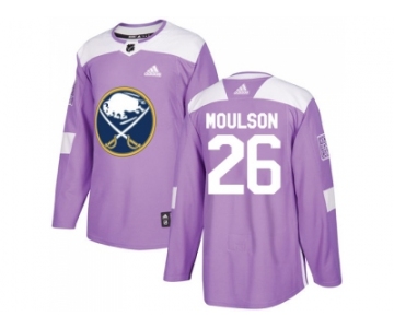 Youth Adidas Buffalo Sabres #26 Matt Moulson Purple Authentic Fights Cancer Stitched NHL Jersey