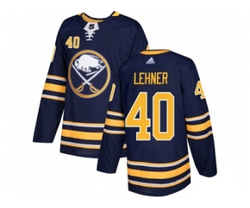 Youth Adidas Buffalo Sabres #40 Robin Lehner Navy Blue Home Authentic Stitched NHL Jersey