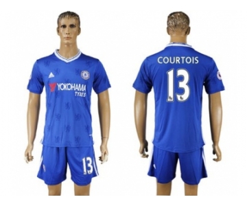 Chelsea #13 Courtois Home Soccer Club Jersey