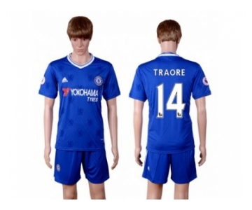 Chelsea #14 Traore Home Soccer Club Jerseys