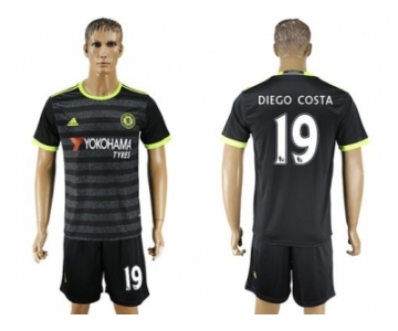 Chelsea #19 Diego Costa Away Soccer Club Jersey