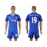Chelsea #19 Diego Costa Home Soccer Club Jerseys.