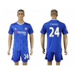 Chelsea #24 Cahill Home Soccer Club Jerseys