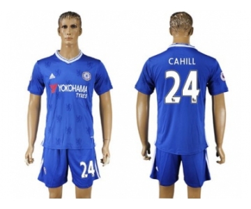 Chelsea #24 Cahill Home Soccer Club Jerseys