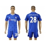 Chelsea #28 Azpilicueta Home Soccer Club Jerseys.