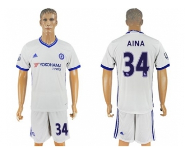 Chelsea #34 Aina White Soccer Club Jersey