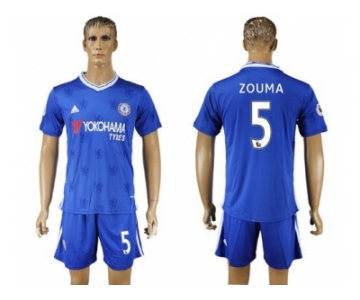 Chelsea #5 Zouma Home Soccer Club Jersey