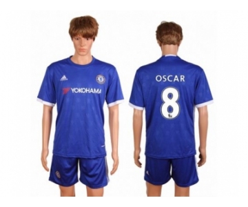 Chelsea #8 Oscar Home Soccer Club Jersey