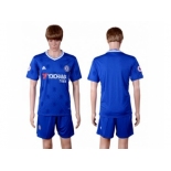 Chelsea Blank Home Soccer Club Jerseys.