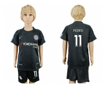 Chelsea #11 Pedro Sec Away Kid Soccer Club Jersey
