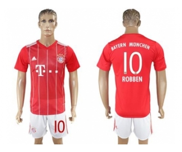 Bayern Munchen #10 Robben Home Soccer Club Jerseys.
